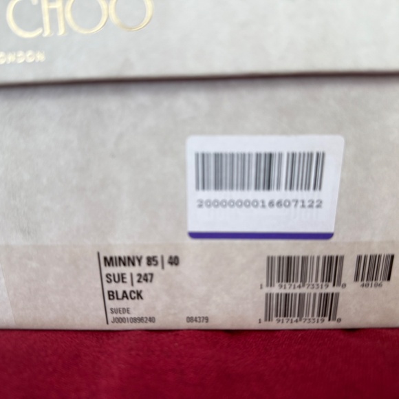 BRAND NEW IN BOX NEVER WORN AUTHENTIC JIMMY CHOO MINNY SUEDE SANDALS - Picture 4 of 4